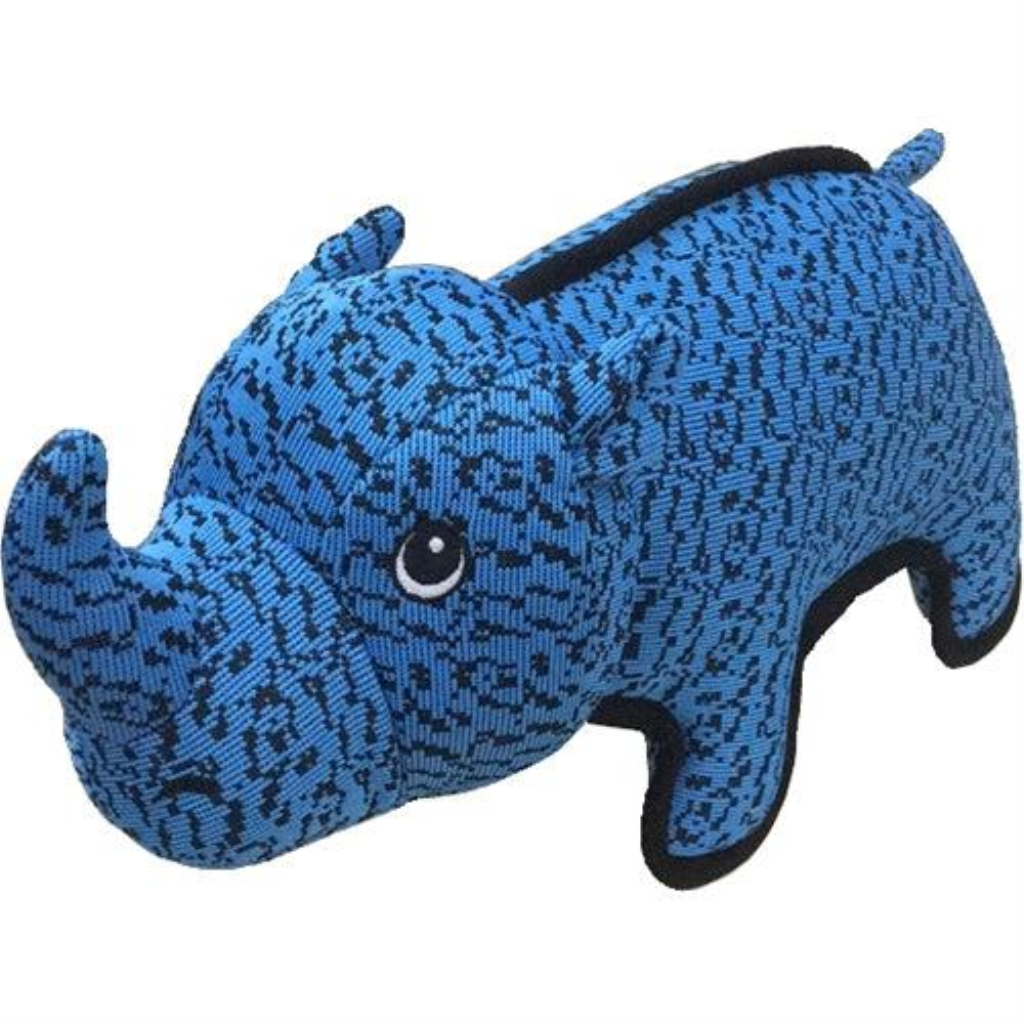 Petlou Farmhouse Rhino Dog Toy, 13-in
