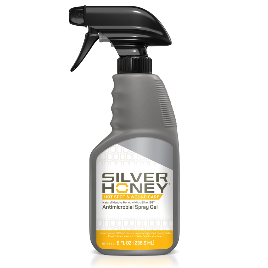 Silver Honey Hot Spot & Wound Care Spray Gel for Pets, 8-oz