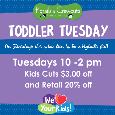 ***TODDLER TUESDAY SPECIAL * 10:00 - 1:45 Tuesdays ONLY