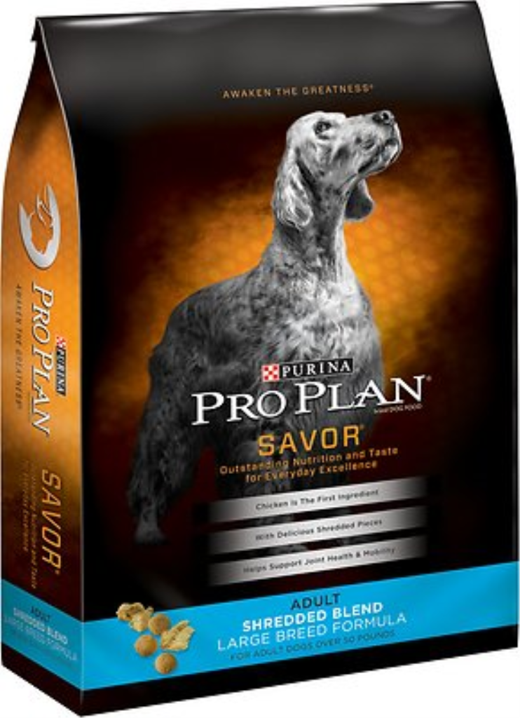 Purina Pro Plan Savor Adult Shredded Blend Large Breed Formula Dry Dog Food, 34-lb