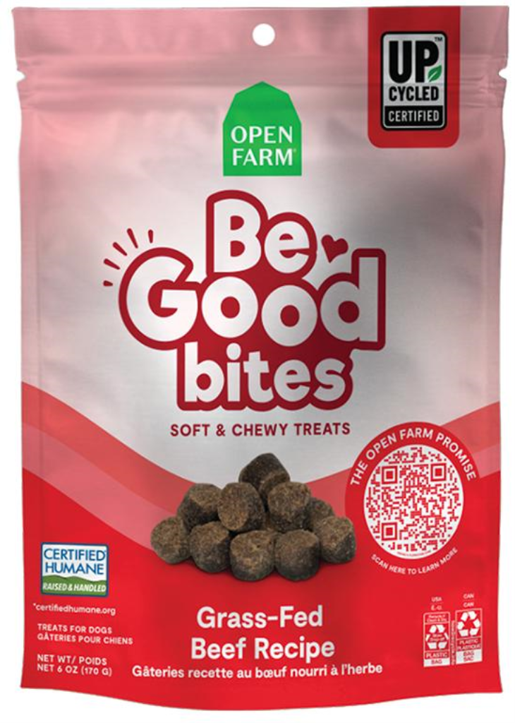 Open Farm Be Good Bites Grass-Fed Beef Recipe Dog Treats, 6-oz