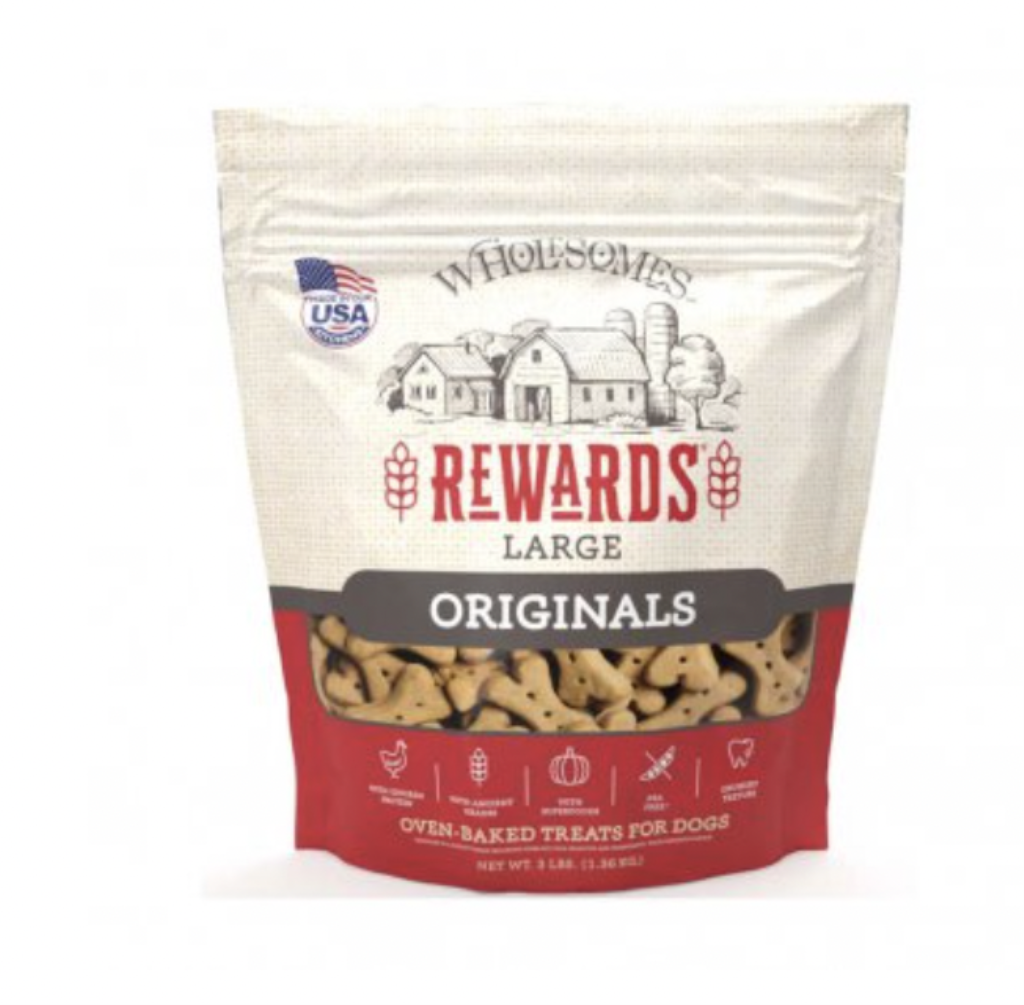 Wholesomes Rewards Originals Classic Large Dog Treats, 3-lb