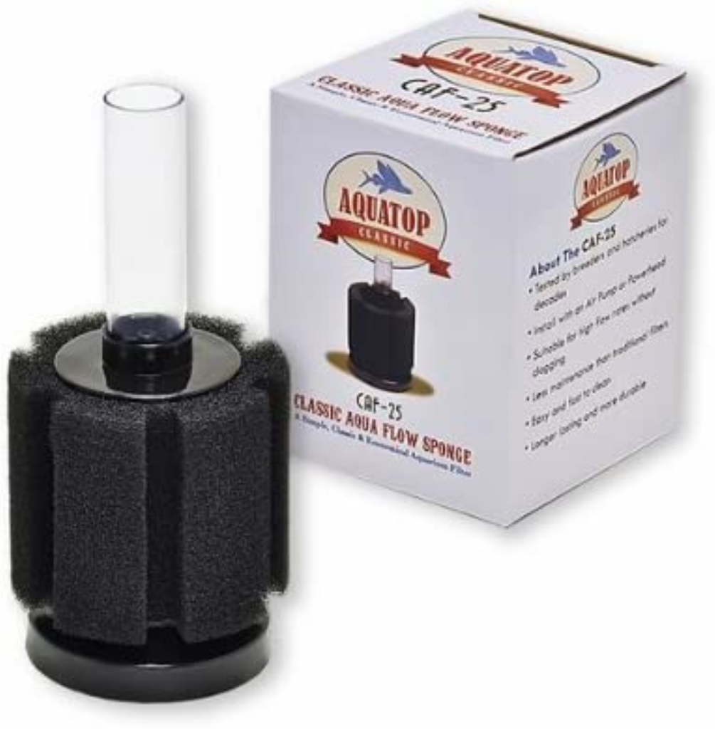 Aquatop Classic Aqua Flow Internal Sponge Filter for Aquariums, 40-gal