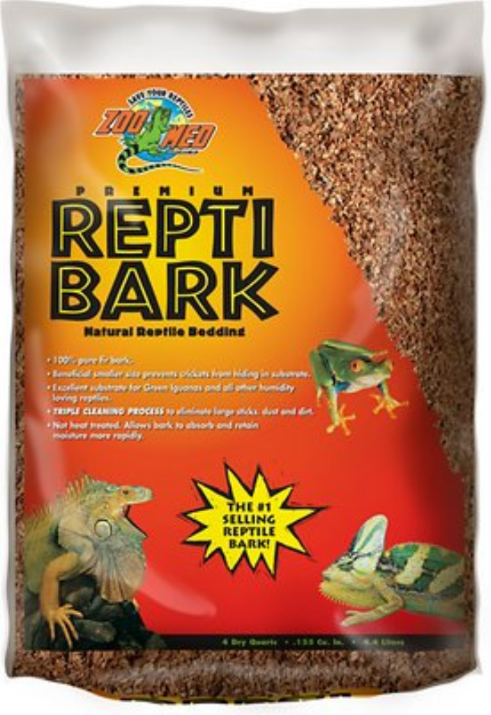 Zoo Med Premium Repti Bark Natural Fir Reptile Bedding, 4-qt