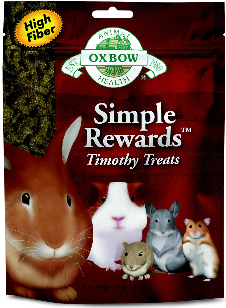 Oxbow Simple Rewards Timothy Small Animal Treats, 1.4-oz