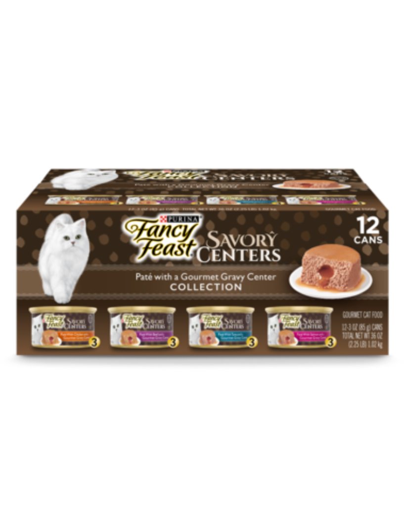 Fancy Feast Savory Centers Variety Pack, 3-oz, 6-pack