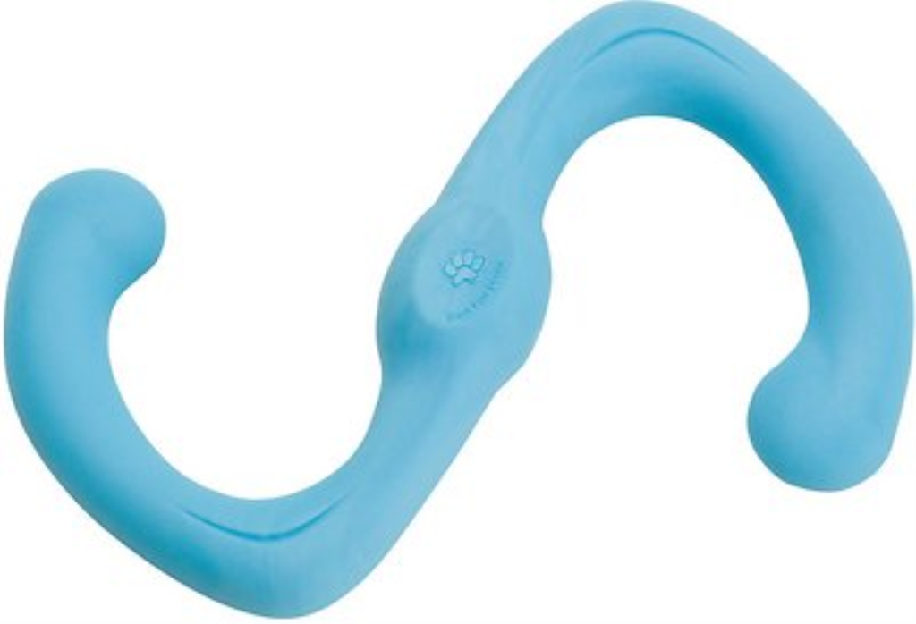 West Paw Zogoflex Bumi Dog Toy, Aqua Blue, Small