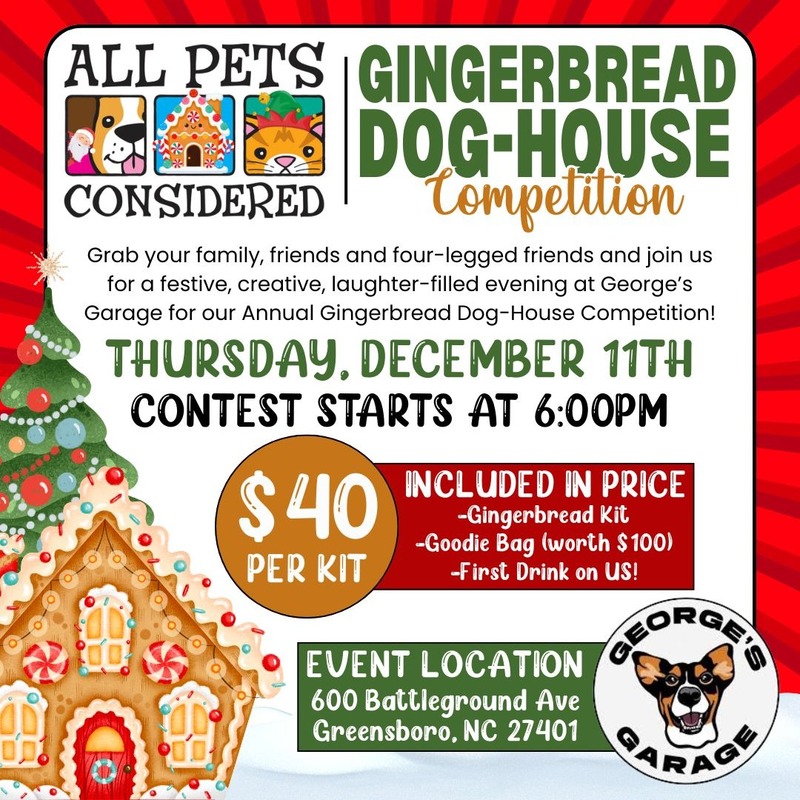 Gingerbread Dog House Contest - All Pets Considered
