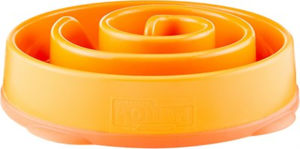 Outward Hound Fun Feeder Interactive Dog Bowl, Orange, Mini Orange