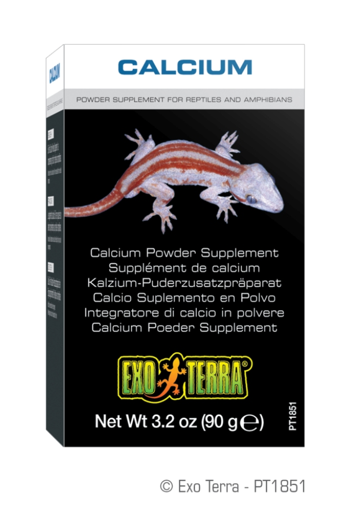 Exo Terra Calcium Powder Reptile & Amphibian Supplement, 3.2-oz box