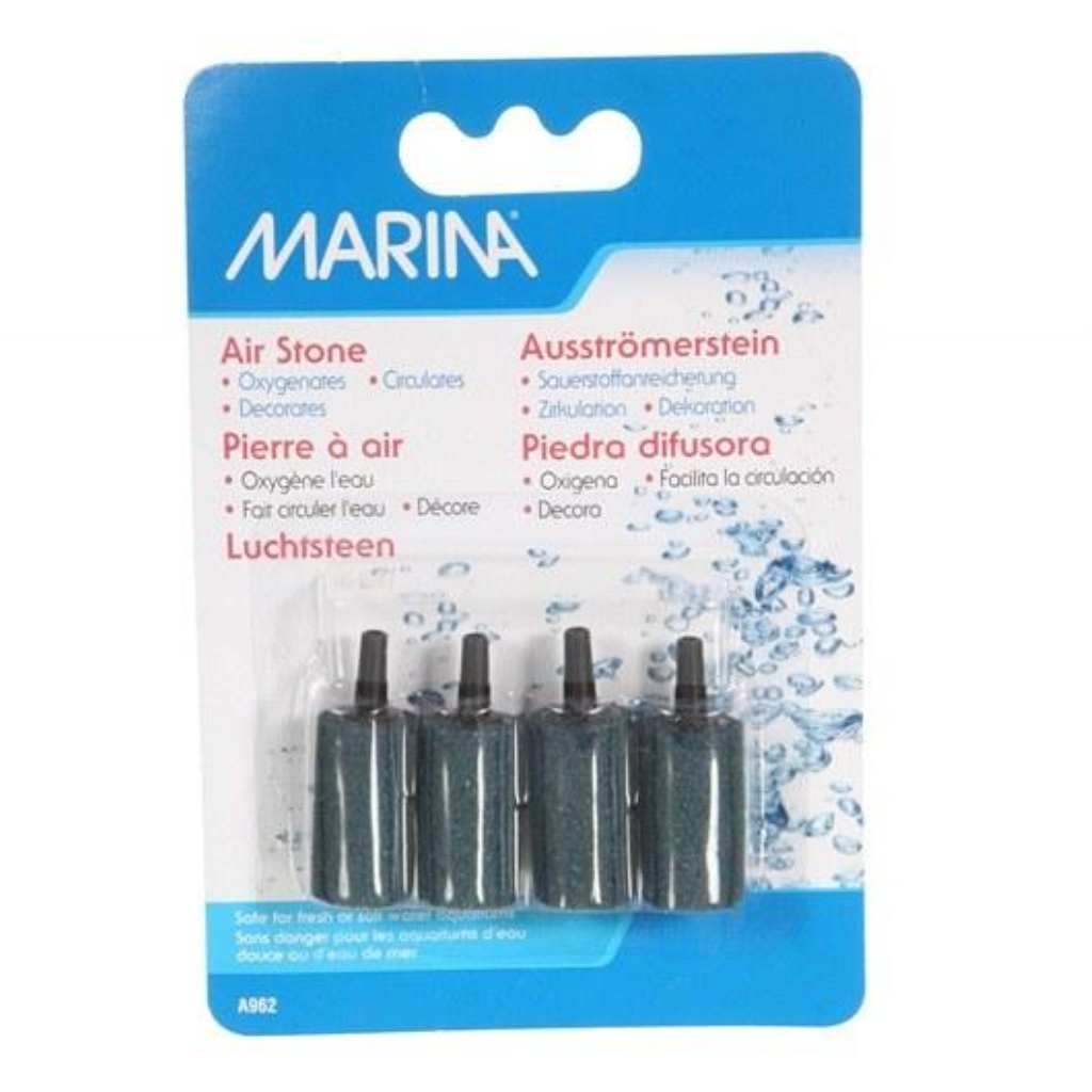 Marina Cylindrical Air Stone for Aquariums, 1-in, 4-pk
