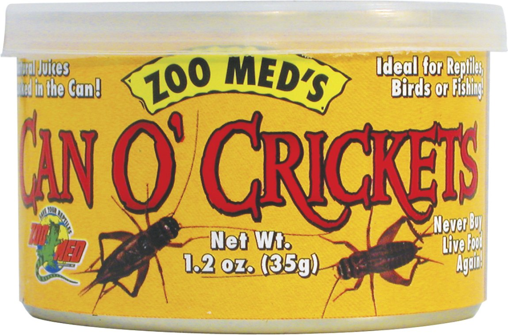Zoo Med Can O' Crickets Reptile & Bird Food, 1.2-oz can