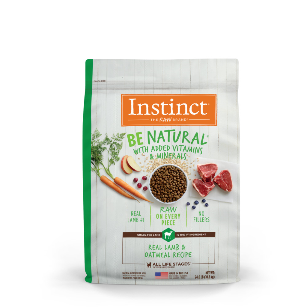 Instinct Be Natural Real Lamb & Oatmeal Dry Dog Food, 24-lb