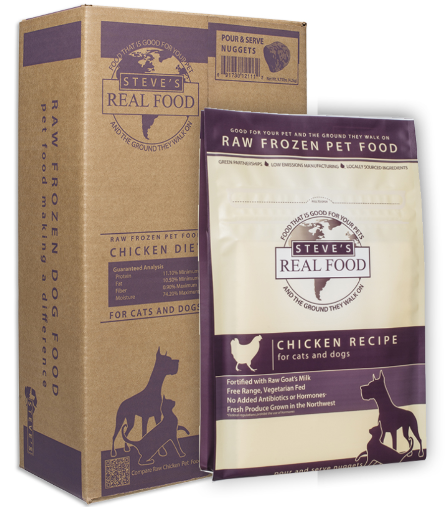 Steve's Real Food Chicken Patties Raw Frozen Dog Food, 13.5-lb