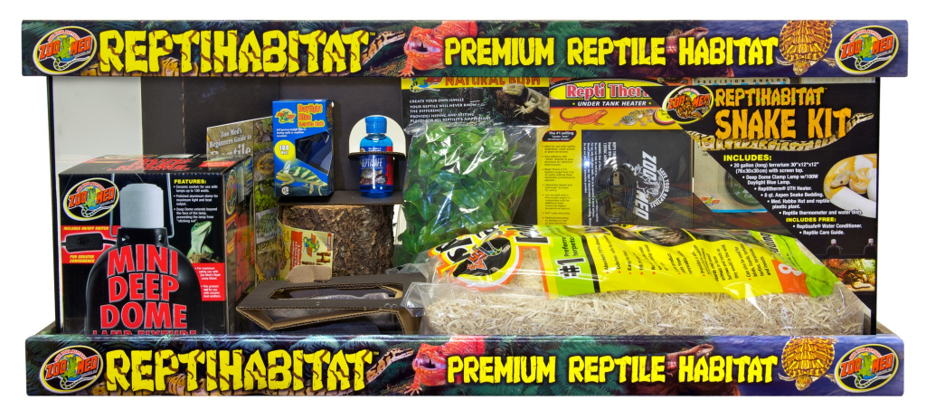 Zoo Med Reptihabitat Snake Kit Premium Reptile Habitat, 20-gallon