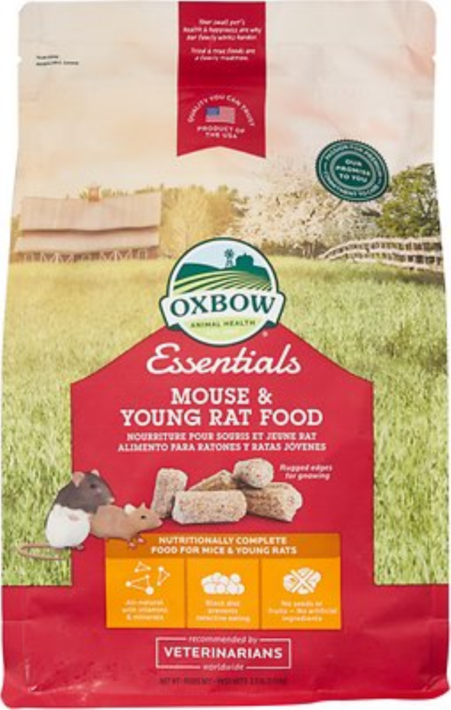Oxbow Essentials Mouse & Young Rat Food, 2.5-lb