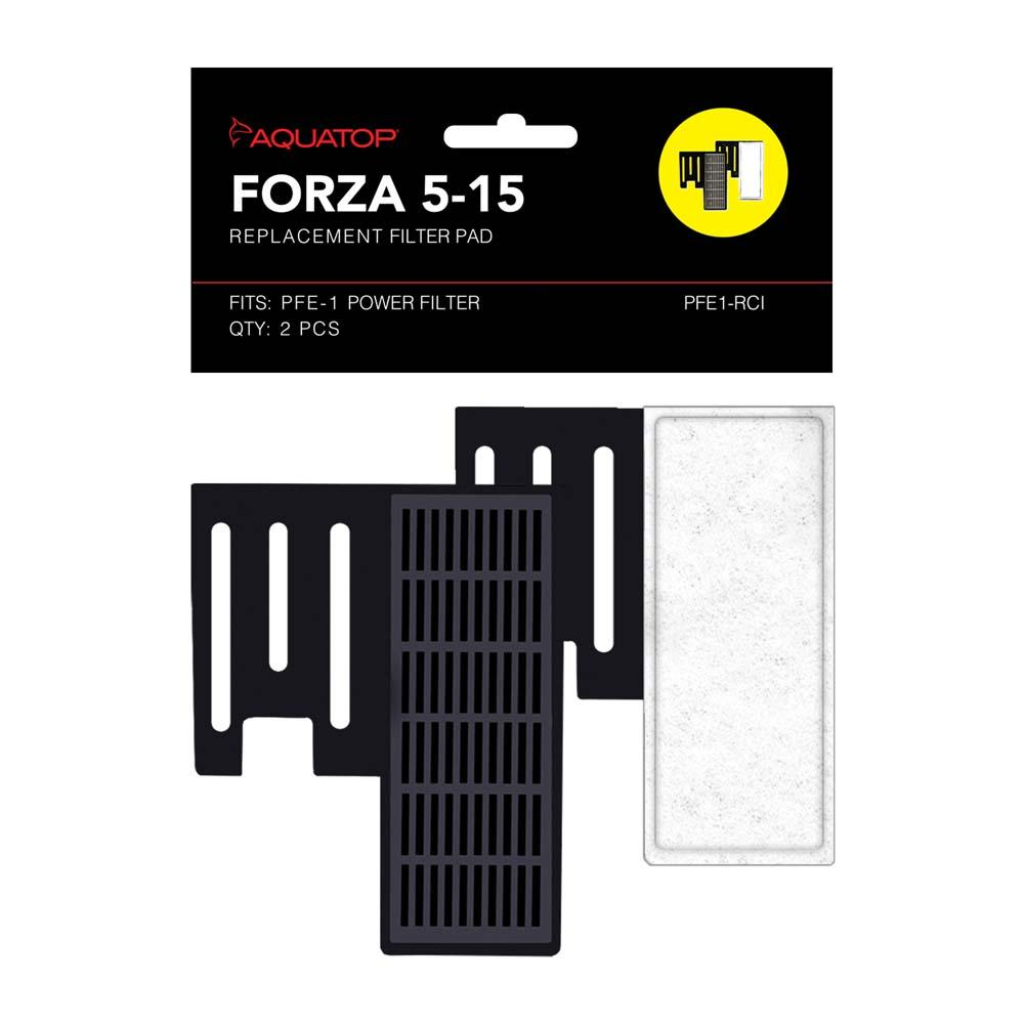 Aquatop Forza Replacement Filter Pad with Activated Carbon, 2-pk, 5-15-gal
