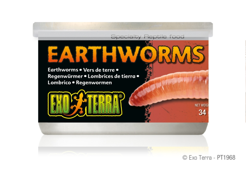 Exo Terra Earthworms Reptile Food, 1.2-oz
