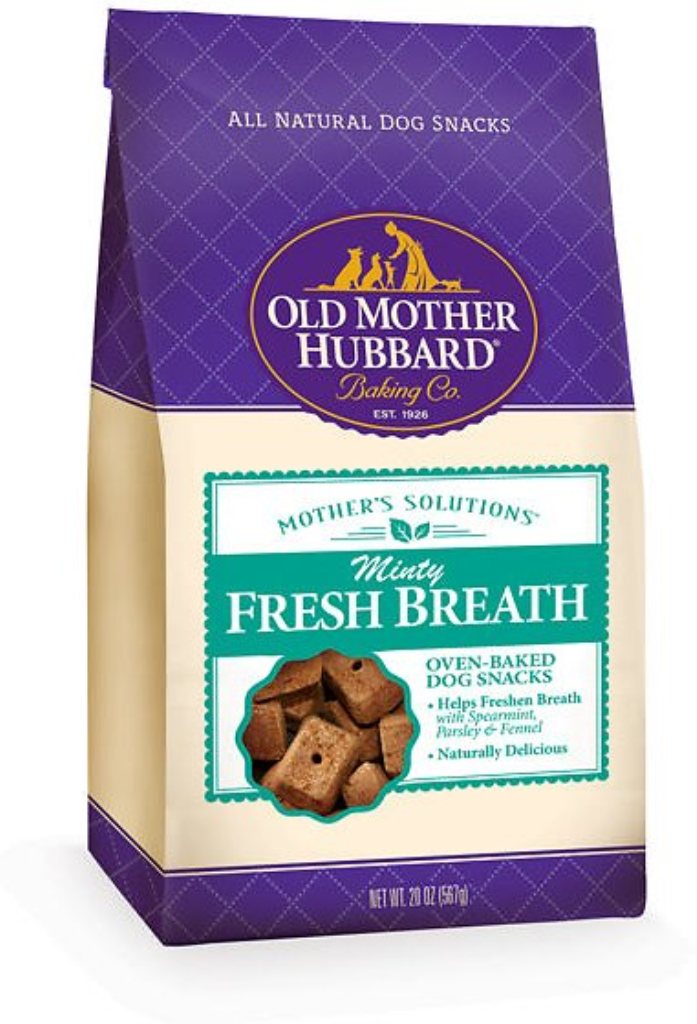 Old Mother Hubbard Mother's Solution's Minty Fresh Breath Baked Dog Treats, 20-oz