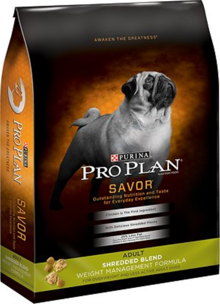 Purina Pro Plan Savor Adult Shredded Blend Weight Management Formula Dry Dog Food, 18-lb