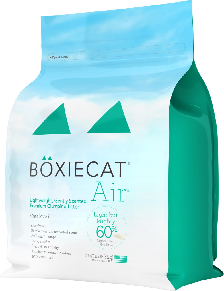 Boxiecat Air Lightweight Gently Scented Premium Clumping Cat Litter, 11.5-lb