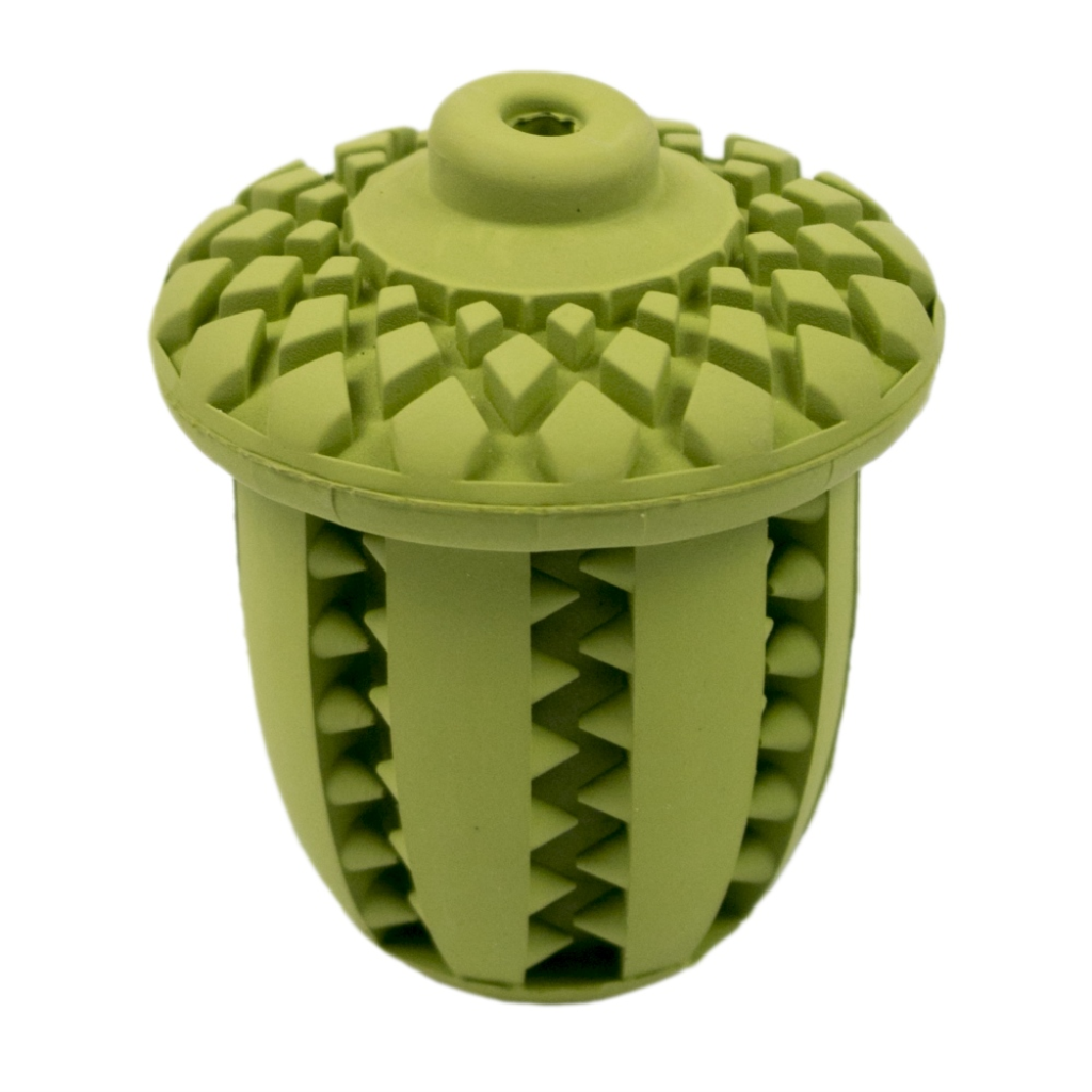 Tall Tails Natural Rubber Acorn Dog Toy, 3-in