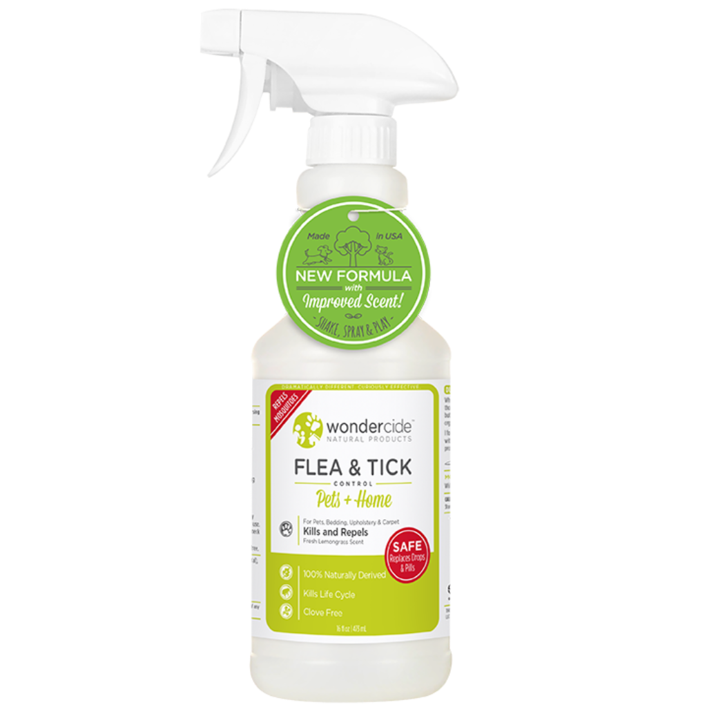 Wondercide 'FLEA & TICK' Natural Flea, Tick & Mosquito Control for Dogs, Cats & Home - Lemongrass Scent, 16-oz