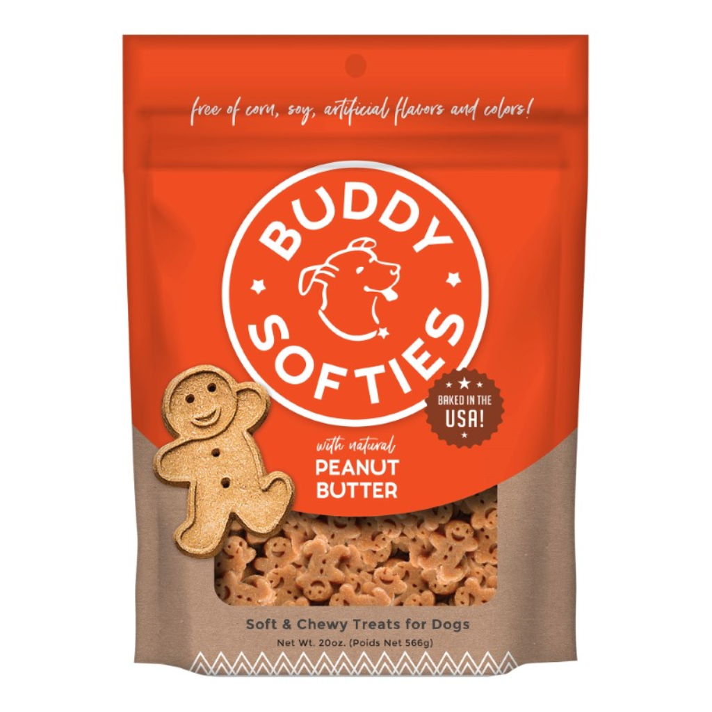 Buddy Biscuits with Peanut Butter Soft & Chewy Dog Treats, 20-oz