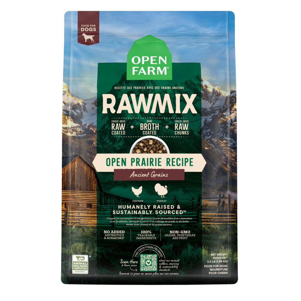 Open Farm RawMix Open Prairie Ancient Grains Dry Dog Food, 3.5-lb