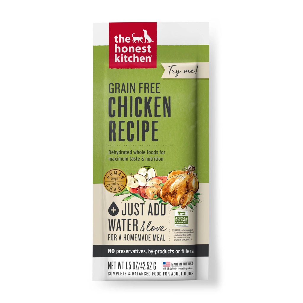 The Honest Kitchen Chicken Recipe Grain-Free Dehydrated Dog Food, 1.5-oz