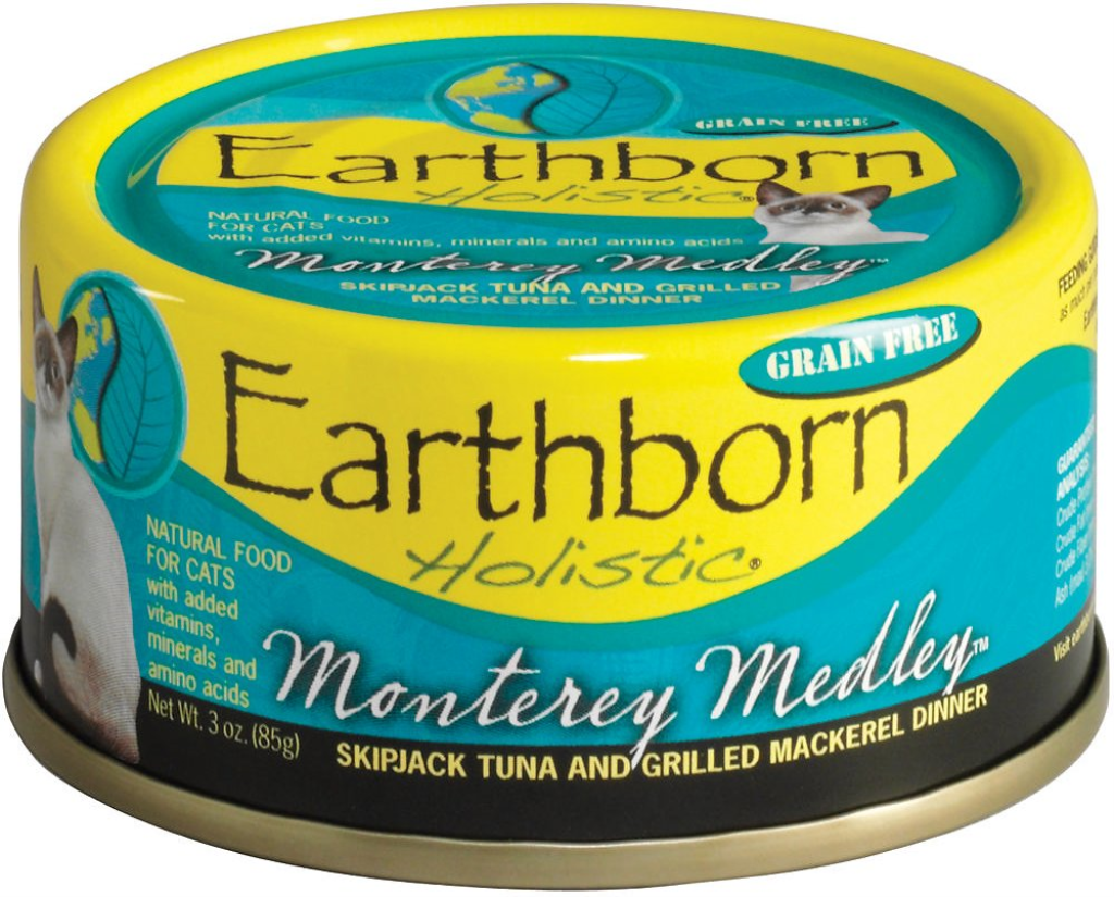 Earthborn Holistic Monterey Medley Grain-Free Natural Canned Cat & Kitten Food, 5.5-oz