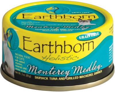 Earthborn Holistic Monterey Medley Grain-Free Natural Canned Cat & Kitten Food, 5.5-oz