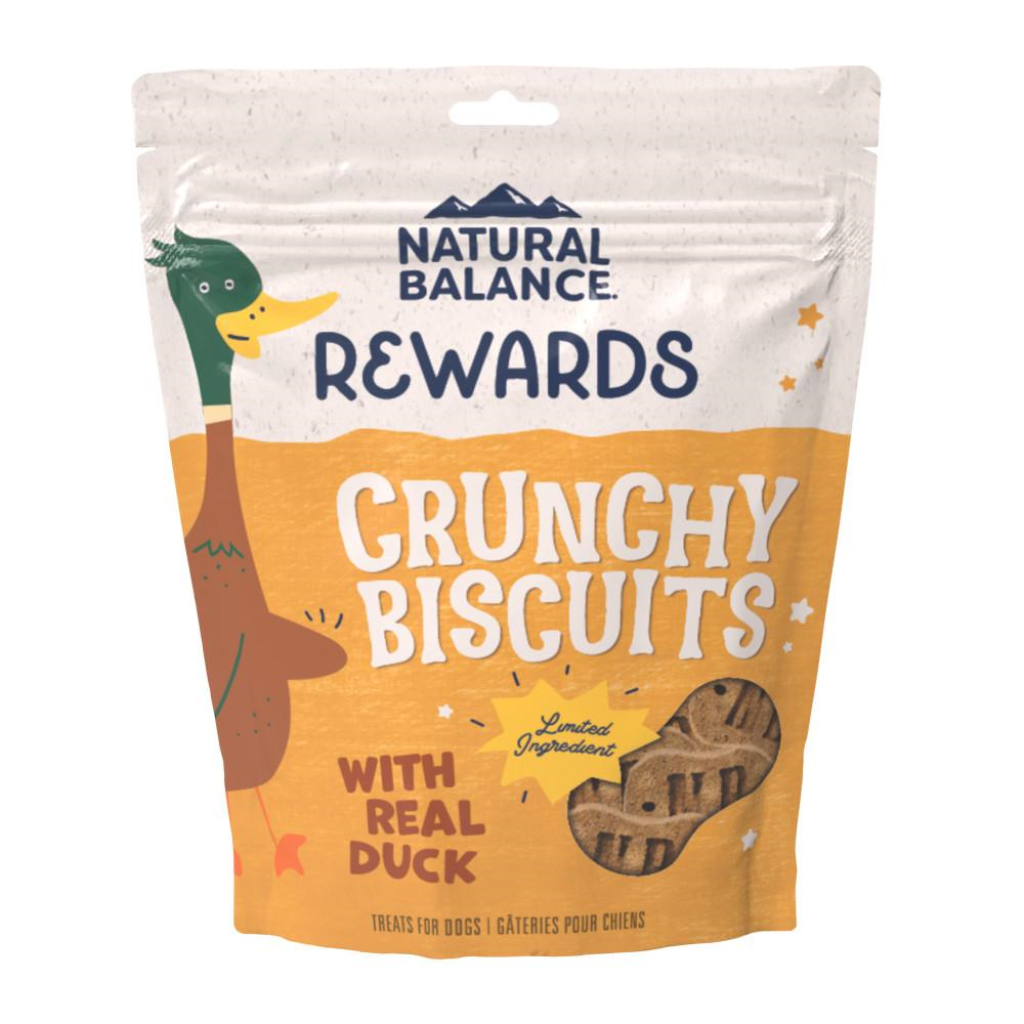 Natural Balance Rewards Crunchy Biscuits with Real Duck Dog Treats, 14-oz