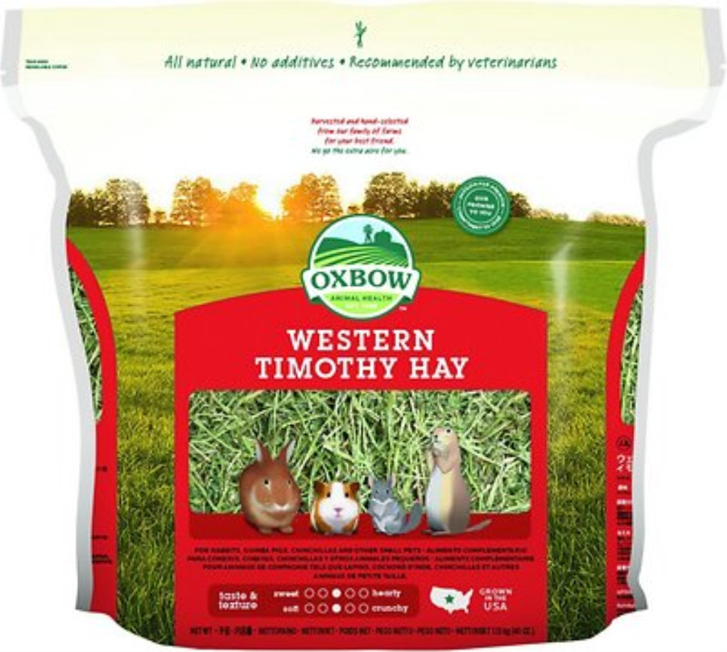 Oxbow Western Timothy Hay Small Animal Food, 40-oz
