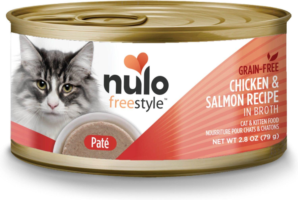 Nulo FreeStyle Chicken & Salmon Pate Wet Cat Food, 2.8-oz