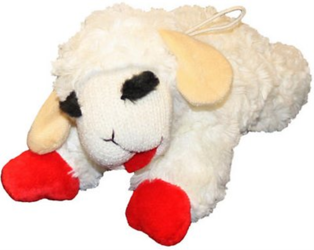 Multipet Lamb Chop Plush Dog Toy, Regular