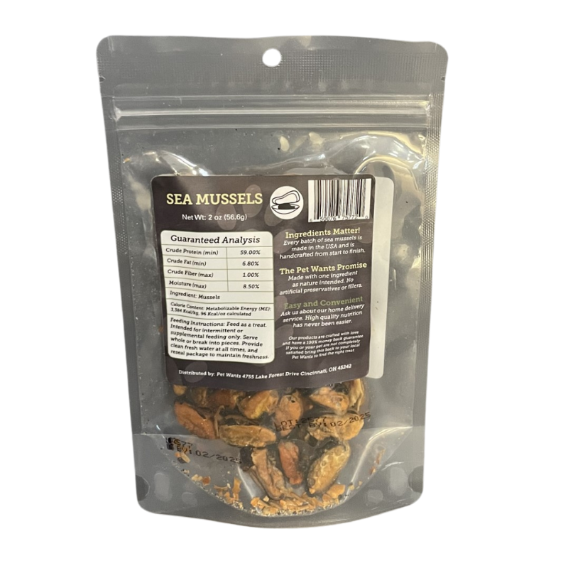 Chilean Whole Sea Mussels - 2 oz.