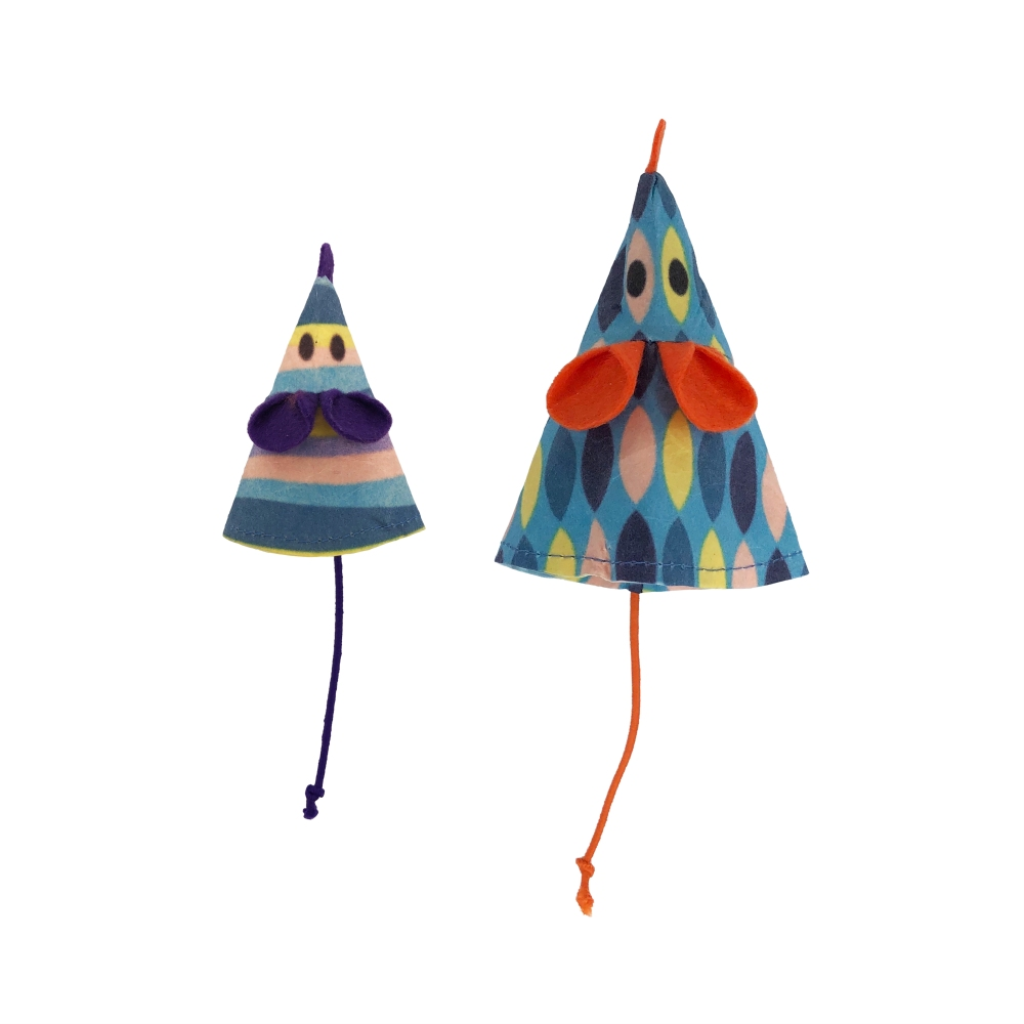 KONG Bat-A-Bout Vibez Mouse 2-pack Cat Toy