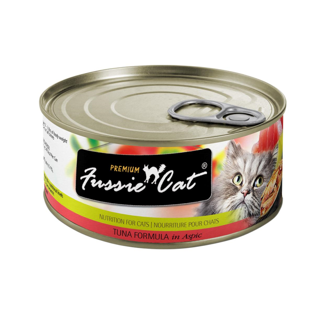 Fussie Cat Premium Tuna Formula in Aspic Grain-Free Canned Cat Food, 2.82-oz
