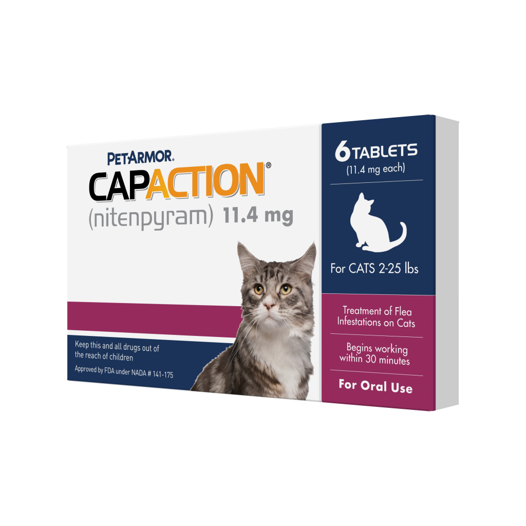 PetArmor CapAction Fast Acting Oral Flea Treatment for Cats 2-25-lb, 6-dose