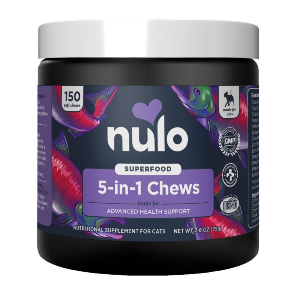 Nulo Cat Superfood 5-in-1 Advanced Health Support Soft Chews Cat Supplement, 2.6-oz