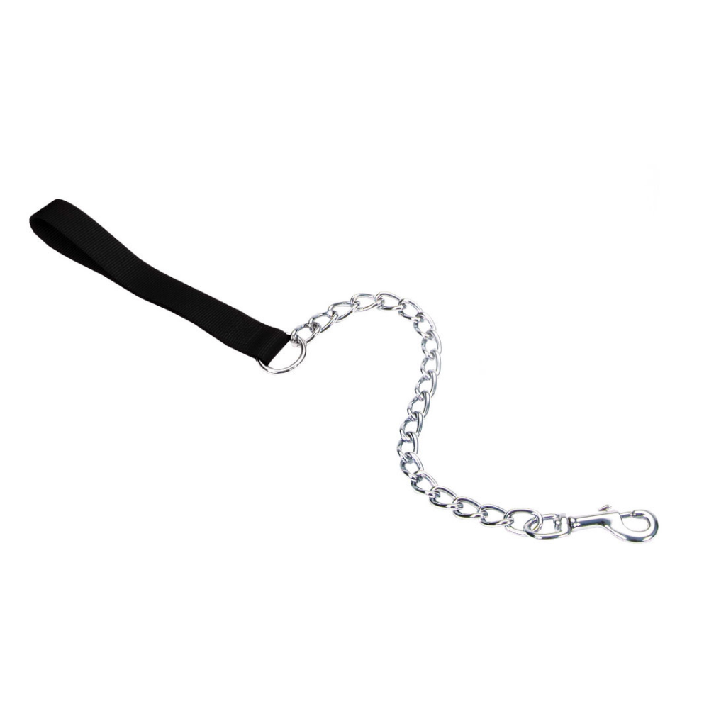 Coastal Titan Chain with Nylon Handle Dog Leash, Black, 4-mm x 2-ft