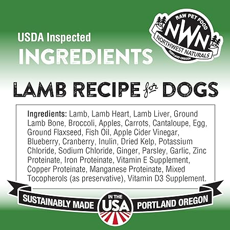 NorthWest Naturals Freeze Dried Lamb Dog Food 12oz