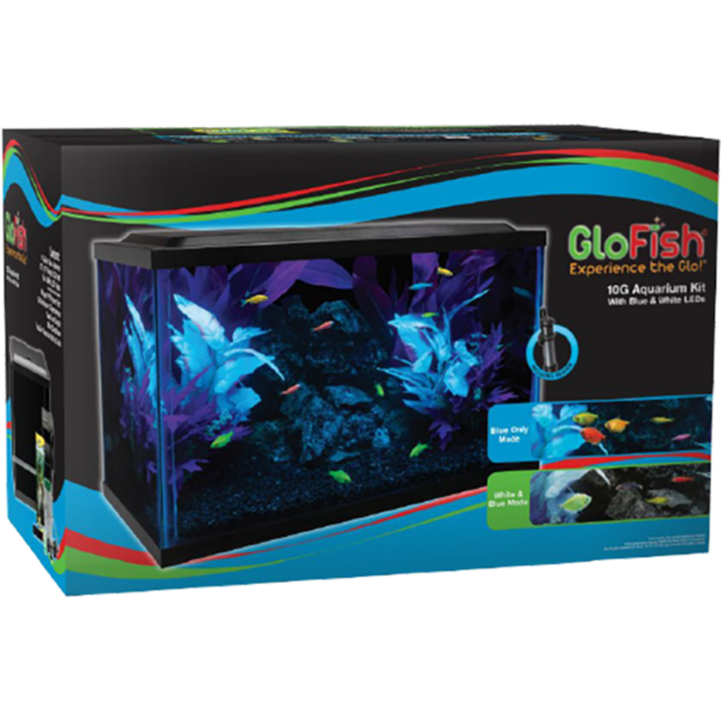 GloFish Glass Aquarium Kit, 10-gal