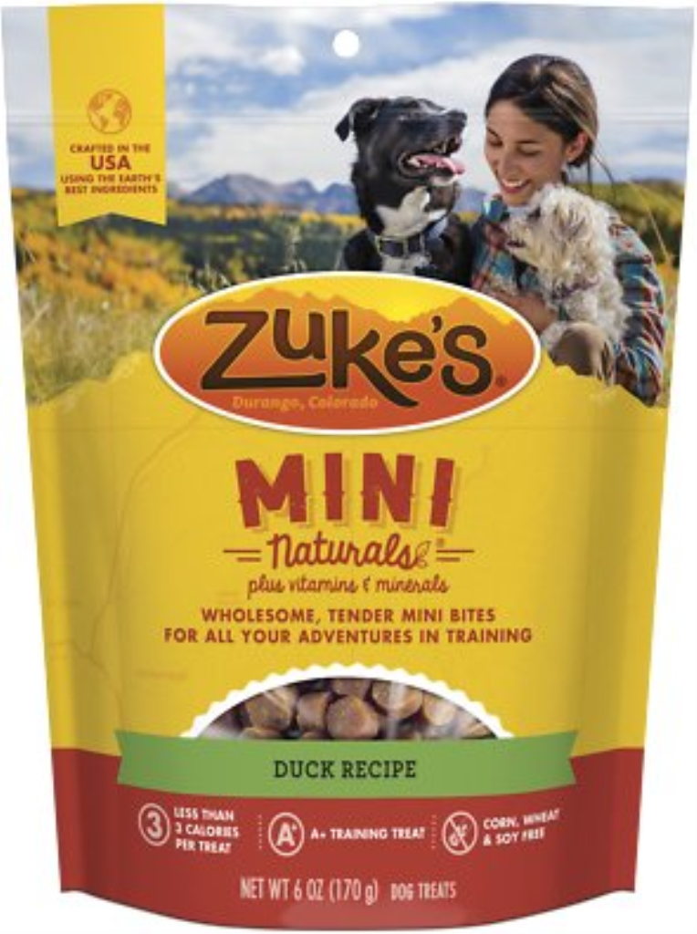 Zuke's Mini Naturals Duck Recipe Dog Treats, 6-oz