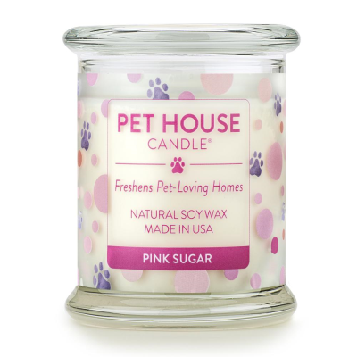 Pet House Candle Pink Sugar 9-oz