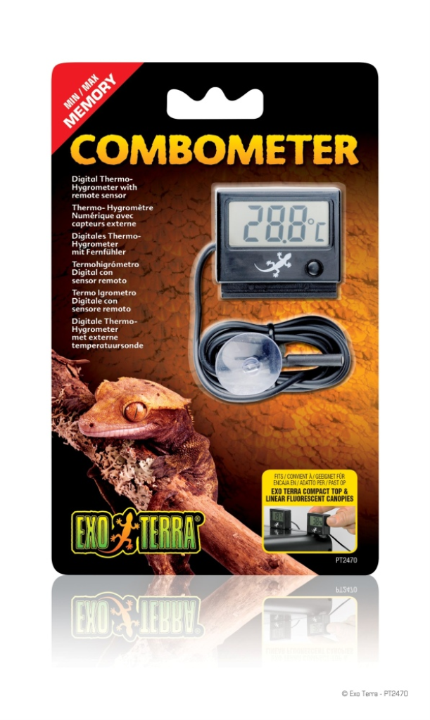 Exo Terra Combometer Digital Thermometer & Hygrometer for Terrariums