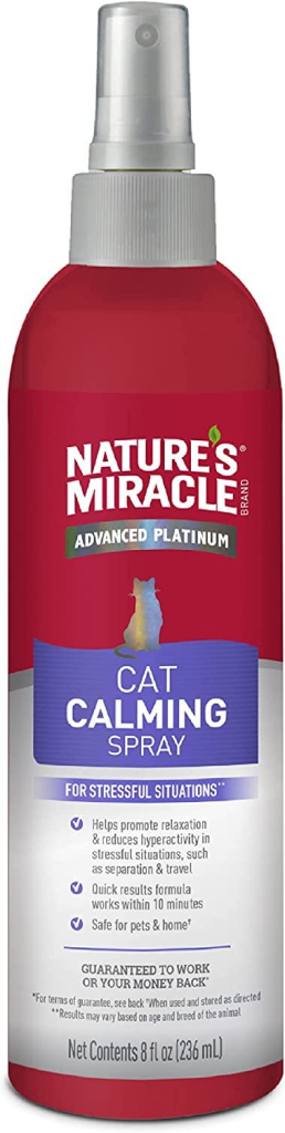 Nature's Miracle Advanced Platinum Cat Calming Spray 8oz