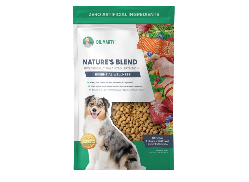 Dr. Marty Nature's Blend Essential Wellness Freeze-Dried Dog Food, 48-oz