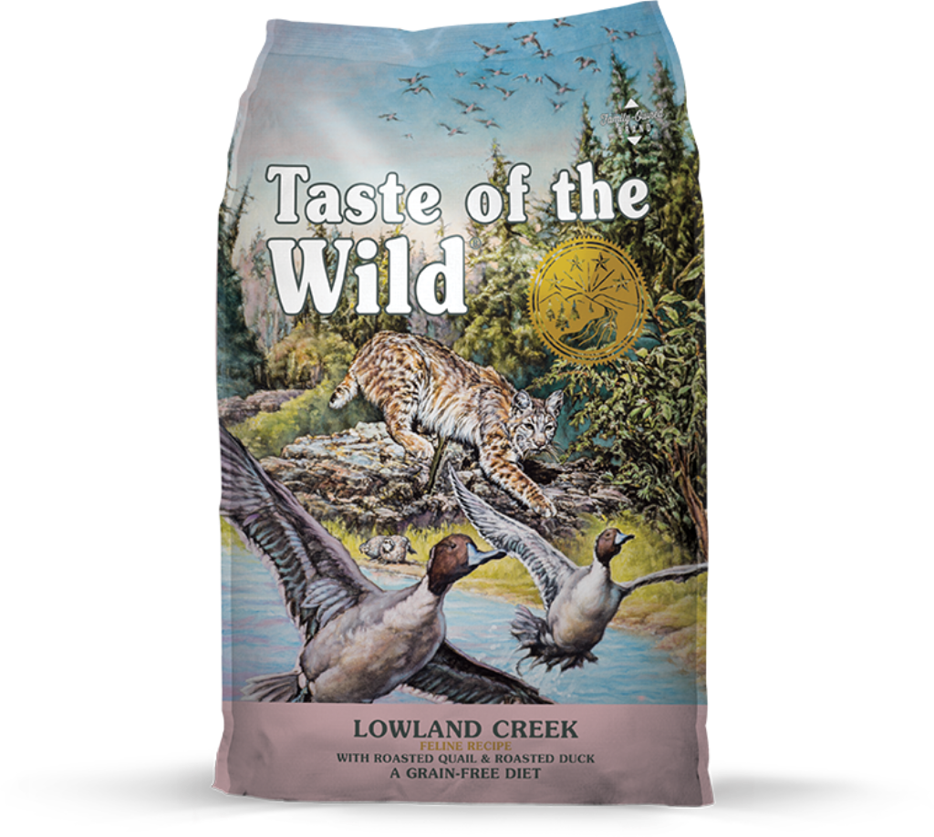 Taste Of The Wild Lowland Creek Grain-Free Dry Cat Food, 5-lb